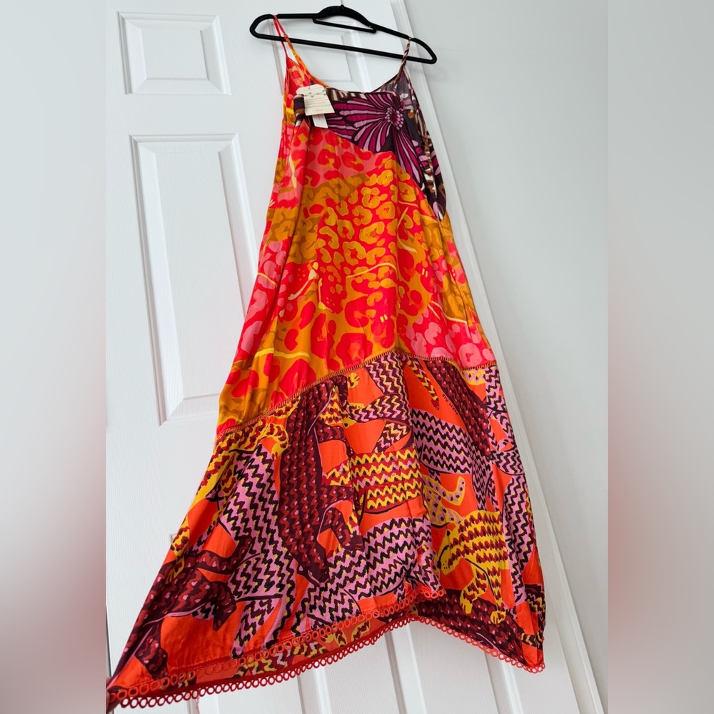 Farm Rio Printed Satin Slip Midi Dress - Picture 8 of 16